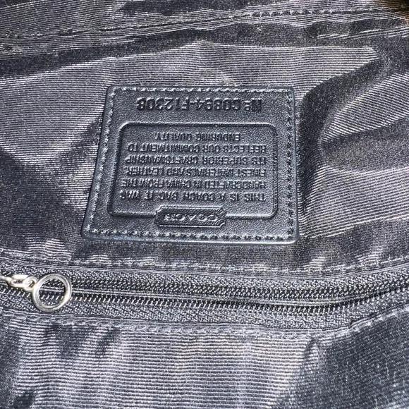 Coach Vintage Soho Signature C Black Monogram Y2K Shoulder Handbag Purse F12308 - Picture 11 of 14